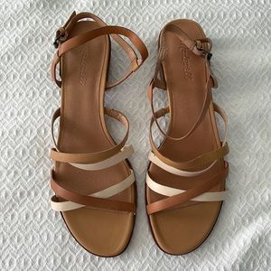 New Madewell tri color sandals